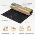 thumbnail image 6 of Small Round Rug 3Ft, Colorful Striped Non-Slip Washable Circle Rugs Carpet, Modern Staggered Stripes Indoor Outdoor Rug Floor Mats Throw Runner for Bedroom Living Room Bathroom, 6 of 8