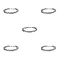 thumbnail image 3 of Qarigey Elegante y único collar de cadena Showcase Personality Show Personality Curb Chain Necklace Steel color Type2 NO2, 3 of 6