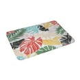 thumbnail image 2 of Leaf Bath Mat Colorful Bathroom Rugs Tropical Bath Rugs Super Soft Palm Leaves Bath Rugs Non-Slip Rugs 16"x24", 2 of 8