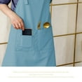 thumbnail image 4 of 100Fens Kitchen Apron Waterdrop Resistant Cotton Apron with adjustable Aprons for Women with Pockets Cooking Apron, 4 of 7