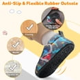 thumbnail image 5 of JOINFREE Toddler House Slippers for Boys Girls Soft Rubber Bottom Sock Shoes Dinosaur, 5 of 6