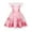 Flutter sleeve, variant on KAWELL Good Witch Glinda Costume Pink Princess Dress for Kids Halloween Costumes Witch Dress with Star Crown Wand Gloves