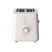 Thyme & Table 2-Slice Toaster, Extra-Wide Slots with Removable Crumb Tray, Sand White