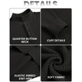 thumbnail image 6 of COOFANDY Men's Casual Knitted Waffle Pullover Sweaters Mock Neck Button Sweater Long Sleeve Henley Sweater, 6 of 10