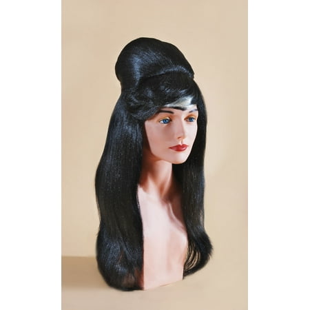 Star Power 1960s Cher Female Rockstar Costume Wig, Black, One Size