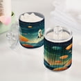 thumbnail image 5 of 2 Pack Qtip Holder Dispenser Rocket Planets Firmament Clear Plastic Storage Apothecary Jars for Cotton Swabs Balls Pads Floss, 5 of 7