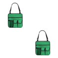 thumbnail image 3 of Eigraketly Silla para acampar al aire libre reposabrazos bolsa colgante lateral bolsillo de almacenamiento de artículos diversos multiusos suministro Verde 2piezas Eigraketly CBP547960, 3 of 5