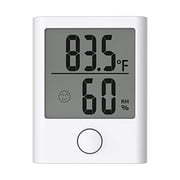 BALDR Digital Mini Hygrometer & Indoor Thermometer - Monitor Room Temperature & Humidity with a Hydrometer, Humidity Sensor, Indoor Thermometer for Home, Office, Greenhouse, More (White)