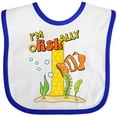 thumbnail image 3 of Inktastic I'm O-fish-ally One Cute Clownfish First Birthday Boys or Girls Baby Bib, 3 of 4
