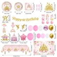 thumbnail image 6 of Heidaman Princess Birthday Party Decorations, Princess Party Decor with Balloon Arch Kit, Banner, Backdrop, Wall Signs, Tablecloth, Plates, Napkins, Forks, Cake Topper, Cupcake Toppers, 6 of 6