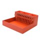 thumbnail image 1 of Soporte para herramientas de peluquería, organizador de cepillos de pelo resistente al desgaste multifuncional desmontable, soporte para es de , Naranja Baoblaze Estante de tijeras de salón, 1 of 8