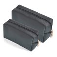 thumbnail image 1 of Bolsa de cosméticos Sohynca de piel sintética para mujer con juego de 2 piezas, color negro, 1 of 7