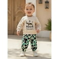 thumbnail image 5 of BemeyourBBs Toddler Baby Boy Hunting Outfits Spring Fall Winter Clothes Animal Letter Print Long Sleeve Sweatshirt and Camouflage Pants Set, 5 of 8