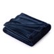 thumbnail image 1 of Manta de cama de forro polar azul marino, 300 g/m², para sofá o sofá, 1 of 9