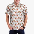 thumbnail image 1 of Fotbe Christmas Santa Claus Camiseta Polo de Golf para Hombre con Estampado – Camisa Deportiva Transpirable con Cuello Abotonado-Large, 1 of 6