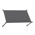 thumbnail image 3 of YODOLLA Retractable Awning 55"x50", Manual Outdoor Sun Shade Canopy for Patio Deck Window, Dark Grey, 3 of 8
