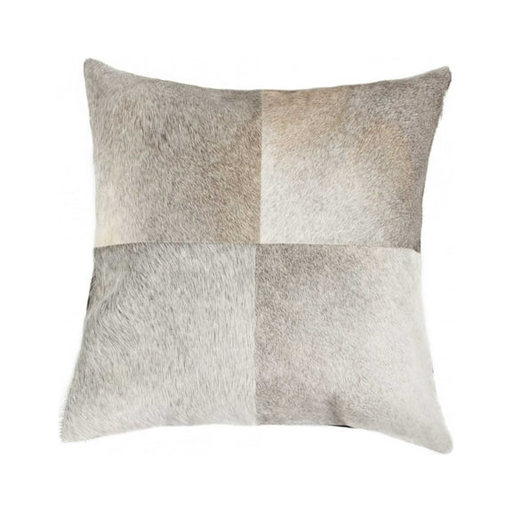 18" x 18" x 5" Gray Quattro  Pillow