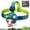 Green, variant on Kids Headlamp, Dinosaur LED Headlamp for Kids Roar & Silent Mode, T-Rex Dinosaur Toys for Kids 3-8, Camping Gear, Christmas Gifts for Boys Girls Adults(Red)