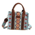 thumbnail image 4 of Bolso de Mano Bohemio Jinwen Tipo Bandolera Azul Grande Rosa, 4 of 8