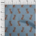 thumbnail image 1 of oneOone Polyester Lycra Fabric Cat Ikat Printed Craft Fabric BTY 56 Inch Wide, 1 of 4