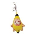 thumbnail image 2 of Llaveros de peluche de gato plátano, colgante de llave de peluche con sonido suave de dibujos animados para graduación, monedero, regalos de año Nuevo Llavero estilo B Hugo Encanto llavero, 2 of 10