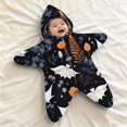 thumbnail image 2 of Mini Halloween Costumes Starfish Onesie, Fleece Romper Halloween Costumes, Adorable Starfish Outfit, Fleece Hooded Romper for First Halloween Photos, 2 of 5