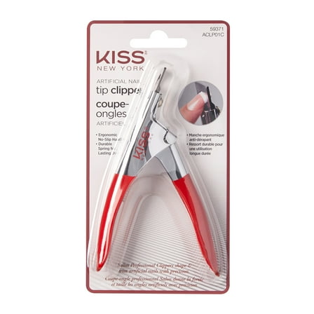 KISS Professional Stainless Steel Artificial Acrylic Nail Tip Clipper, 1 Count
