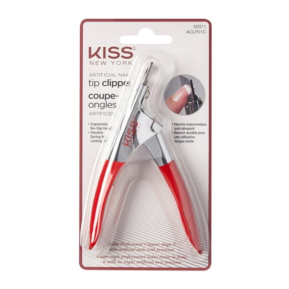 KISS Professional Stainless Steel Artificial Acrylic Nail Tip Clipper, 1 Count