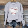 thumbnail image 4 of HUITKMM Chandails d'Automne pour Femmes Chandail à Manches Longues Col Rond Imprimé Football Chandail Décontracté pour Usage Quotidien et Activités Sportives Chemise Athlétique Douce et Confortable, 4 of 5