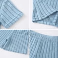thumbnail image 6 of Fdqin Girls 6 Pieces Knited Shorts Set Casual Short Sleeve Tee Tops and Shorts Summer Outfits 5-6Y, 6 of 10