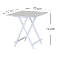 thumbnail image 2 of Ilios Innova | Mesa Plegable Multifuncional Portátil Beige, Ideal como Escritorio, Mesa Auxiliar, de Comedor o para Picnic, con Estructura de Metal y Superficie de MDF., 2 of 9
