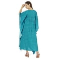 thumbnail image 4 of Moomaya Printed Caftan Gown Maxi Dress For Women Beachwear Party Kimono Cover Up Kaftan, 4 of 7