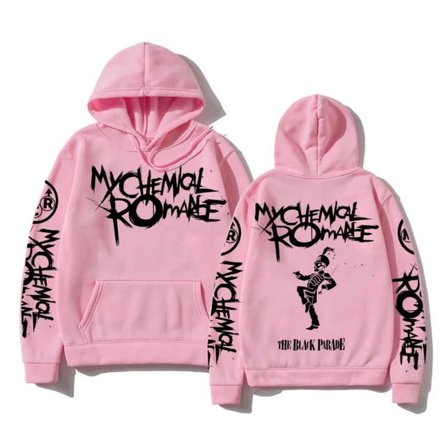 【Código europeo】 Sudadera con capucha con gráfico de doble cara My Chemical Romance