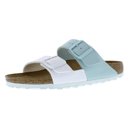 Birkenstock Arizona Split Narrow Unisex Shoes Size 6 Color: White/ Surf Green