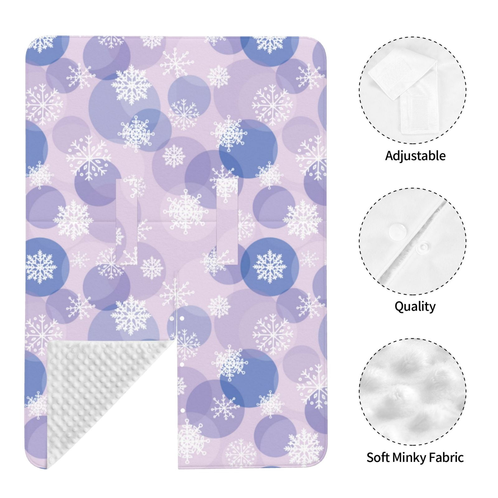 Car Seat Cover Baby - Winter With Snowflakes Breathable Infant Car Seat Cover for Baby Carseat, Lightweight Comfort Baby Essentials Must Haves Newborn Stuff for Girl Boy