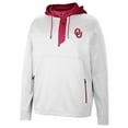 thumbnail image 2 of Men's Colosseum White Oklahoma Sooners Luge 3.0 Quarter-Zip Hoodie, 2 of 3