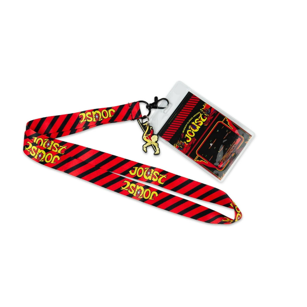 Midway Arcade Games Lanyard w/ ID Holder & Charm Joust