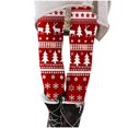 thumbnail image 2 of Christmas Leggings for Women Elastic High Waist Festive Print Tight Pants Workout Yoga Pants Holiday Leggings, 2 of 5