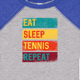 thumbnail image 4 of Inktastic Tennis Player Eat Sleep Tennis Repeat Boys or Girls Baby Bodysuit, 4 of 5