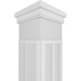 thumbnail image 4 of Ekena Millwork 12"W x 9'H Craftsman Classic Square Non-Tapered Artisan Fretwork Column w/ Prairie Capital & Prairie Base, 4 of 8