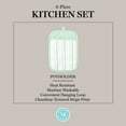 thumbnail image 5 of Martha Stewart Daisy Stripe Pot Holder Set 2-Pack, Green, 7"x10", 5 of 8
