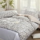 thumbnail image 2 of Hojas Funda Nórdica 100% Algodón Blanco Floral Patrón Farmhouse Bedding Set 3, 2 of 6