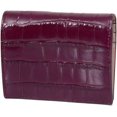 thumbnail image 2 of Tory Burch Women's Blake Croc Embossed Leather Snap Mini Wallet (Bayberry), 2 of 4