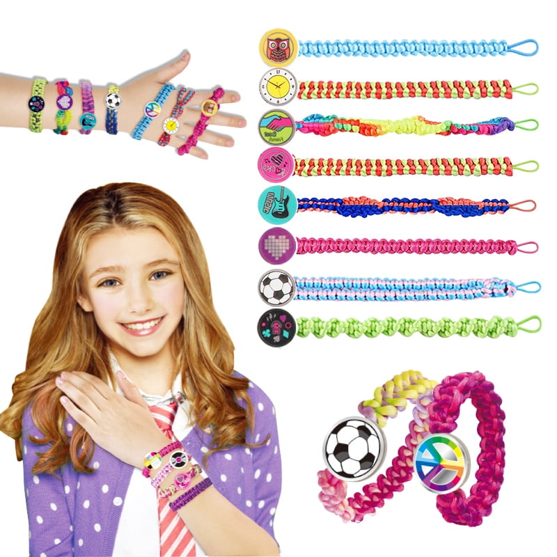 ArtCreativity Bead Bracelets for Kids - 12 Pack - Toy Jewelry Wristbands for Girls - Assorted Colors - Cute Birthday Favors, Party Decorations and