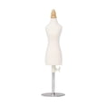 thumbnail image 1 of Mini forma de vestido, Mini maniquí, exhibición de vestido, Torso, modelo de vestido en miniatura, modista en miniatura para coser diseño de vestuario S y Plata, 1 of 8