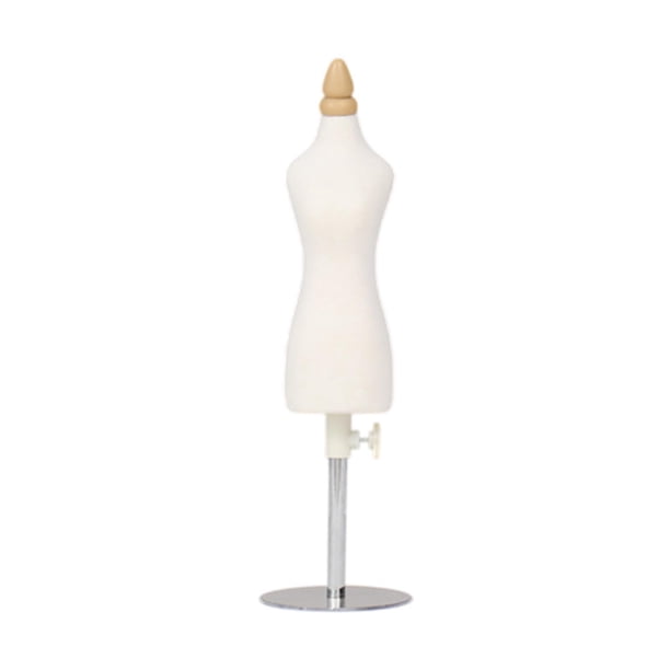 Mini forma de vestido, herramienta de diseño de moda, cuerpo femenino, pequeño vestido, exhibición de Torso, maniquí de costura, forma de sastre para S y Plata