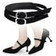 thumbnail image 1 of Fijador De Correa Para Zapatos Hugo Tobillera De Cuero Antideslizante Con Hebilla Correa De Zapatos Cordón De Repuesto Desmontable Ante Negro, 1 of 10