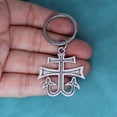 thumbnail image 4 of Fashion Vintage Cross of Studenica Key Chain Monastery Pendant Keychain for Women Men Punk Keyring Jewelry Accessories, 4 of 4