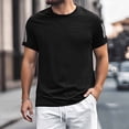 thumbnail image 2 of Gunia Cooling Shirts Mens Workout Gym Shirts Short Sleeved T Shirt Ice Silk Round Neck Outdoor Casual Breathable Quick Drying Tees For Running Athletic Sport Tops Mens T-Shirts Black 6Xl, 2 of 5