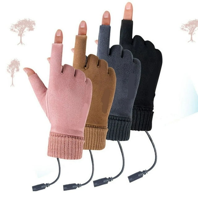 Touch Screen Electric Heated Hand Warmer Non-Slip USB Rechargeable Heated Motorcycle Gloves ,Easy to Use